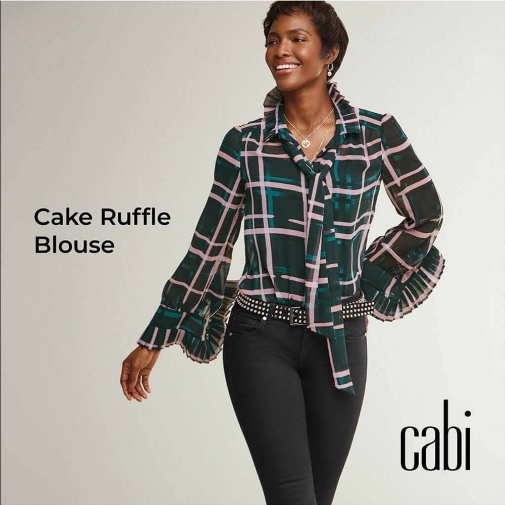 CAbi Cake Ruffle Blouse